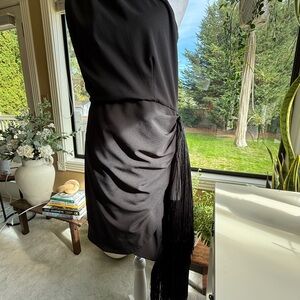 Hutch One Shoulder Black Dress